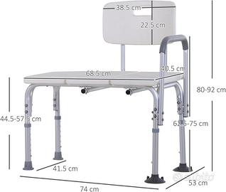 SEDIA DA DOCCIA O VASCA PER ANZIANI REGOLABILE