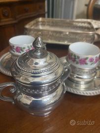 Set Caffè Completo Royal Sheffield Porc. e vassoio