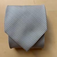 Cravatta verde chiaro con geometrie a rombi