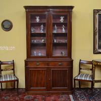 Antica Bookcase-libreria inglese stile Vittoriano