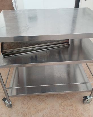 2 tavoli inox