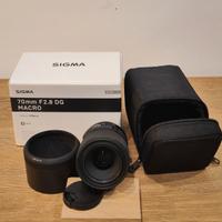 SIGMA Art 70mm F2.8 DG Macro per Sony E-Mount