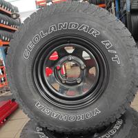 4 GOMME 235/85 R16 YOKOHAMA + CERCHI DOTZ DAKAR PE