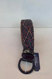 Cintura in vera pelle lunghezza 120 cm