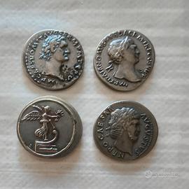 Lotto 4 Riproduzioni Monete Romane Imperiali.