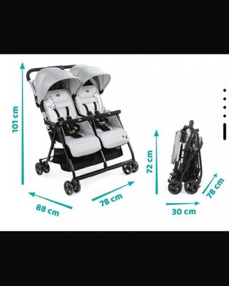 Passeggino gemellare