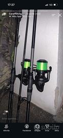 Canne Fox horizon x3 piu mulinelli Fox Fx11