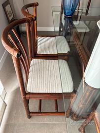 Tavolo rattan con sedie