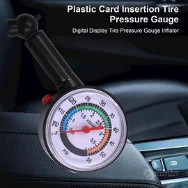Manometro aria pneumatici portatile auto moto bici