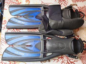 Pinne Scubapro Twin Jet Max L + Calzari XL