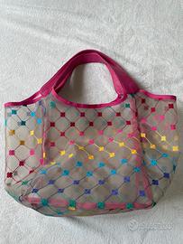 Tote Bag Cruciani rosa Vera pelle