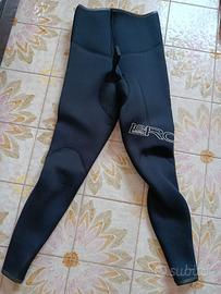 Pantalone muta 7mm foderato/liscio Leroi nero
