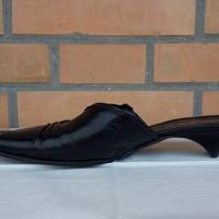 Sabot Elisa Nero 39 pelle cuoio MadeinItaly