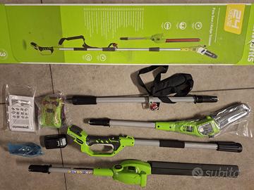 Tagliasiepi Elettrico con Sega da Taglio con manic