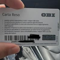 Carta Reso OBI