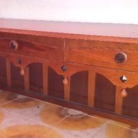 Panca legno con cassetti