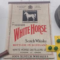 poster vintage White horse 