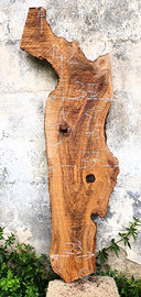 Asse di ulivo Salentino lettera "S"