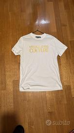 Maglia Versace Jeans Couture bianca oro M