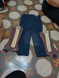 Pantalone e ghette 6 anni cavallo