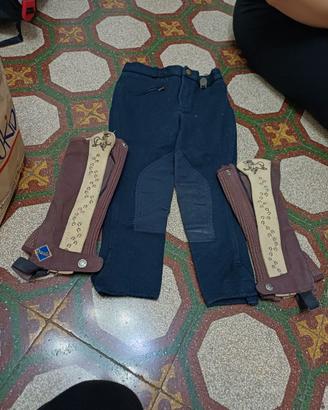 Pantalone e ghette 6 anni cavallo