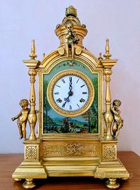 orologio da tavolo del 1870, bronzo massiccio, s