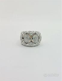 Anello oro 18 kt e brillanti ct 1 Recarlo