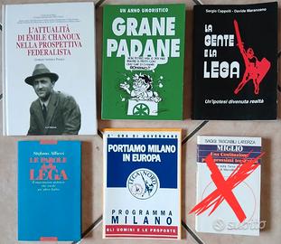 Libri vari: Lega, Padania, Miglio - 20 cad