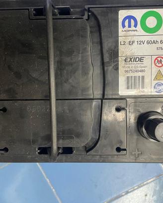 Batteria 60 ah nuova