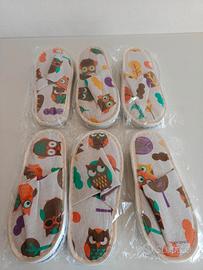 Set di 6 paia di pantofole antiscivolo per bambini