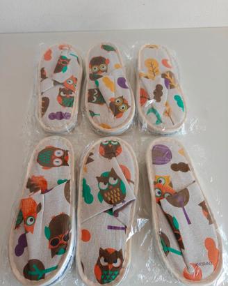Set di 6 paia di pantofole antiscivolo per bambini
