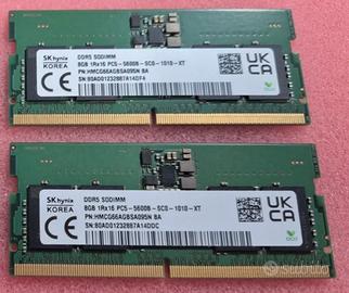 16GB 2x8Gb SODIMM DDR5-5600Mhz SK Hynix HMCG66AGB