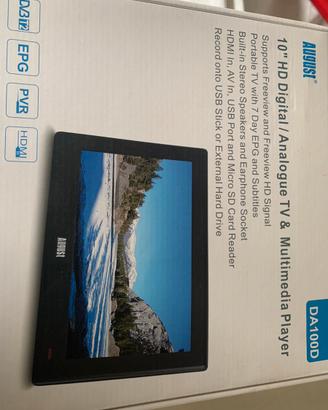 August da100d televisore portatile