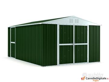 Box doppia porta in lamiera 327x459 verde scuro