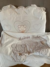 Set lettino paracolpi e copripiumino “PALI”