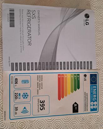 Frigo side by side LG 630 litri, classe A++