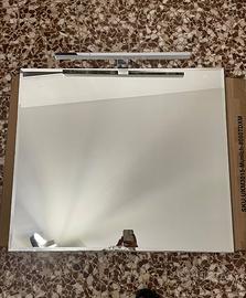 Specchio bagno a led 80x70