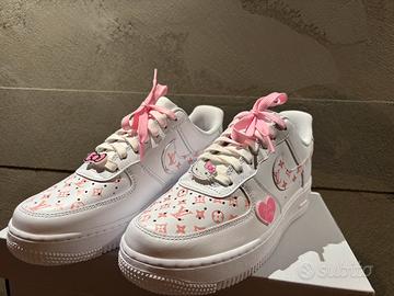 NIKE AF1 white/pink custom