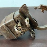 Antico lucchetto con segreto 4 chiavi funzionante