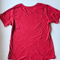 T-shirt donna Columbia rossa in cotone taglia XL