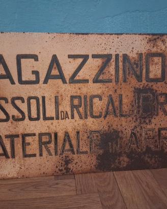 Cartello magazzino