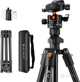 Treppiede Fotocamera, K&F Concept Treppiede 163cm