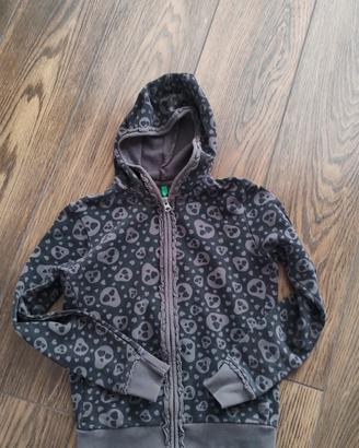 felpa Benetton grigia.ragazza 10 /11