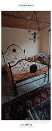 letto in ferro battuto d'epoca 