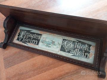 Mensola cappelliera stile "Tirol" inizio '900