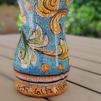 vaso in ceramica policroma di Caltagirone