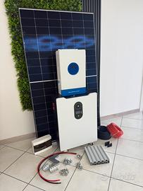Impianto fotovoltaico 8kw con batteria 15kwh litio