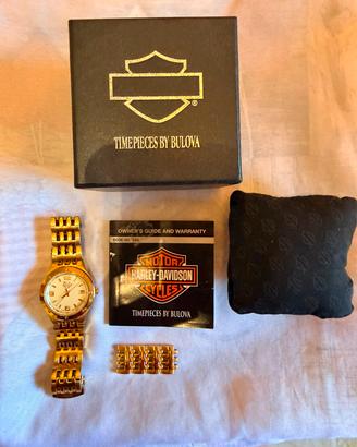 Orologio Bulova Harley-Davidson Gold-Tone con