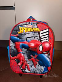 Zainetto asilo Spider-Man con carrellino