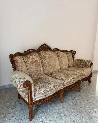 Salotto Barocco Vintage - Divano e 2 Poltrone